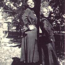 Esther Walls and mother Jewette Walls, Mason City, Iowa, 1950s
