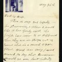 Leonard Gracey to Glennis Gracey, May 26, 1945