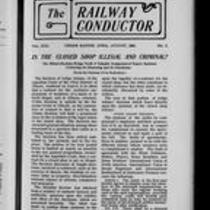 Railway Conductor, vol. 21, no. 8, August 1904