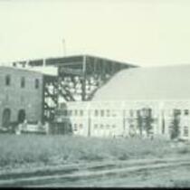 West campus and construction site for University Hospital, State University of Iowa, Iowa City, Iowa, 1925