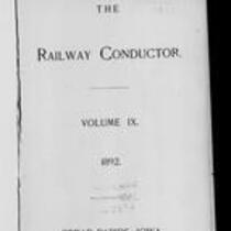 Railway Conductor, vol. 09, no. 1, January 1892