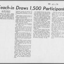 1971-02-11 Daily Iowan article: "Teach-in draws 1,500 participants" Page 1