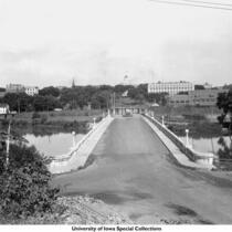 Iowa Avenue Bridge, Iowa City, Iowa, August 10, 1920