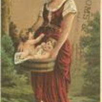 Toms & Smyth: Woman holding babies in basket - 