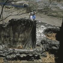 Ruins of a paper vat and holding well, Erandol, Maharashtra, India, 1985